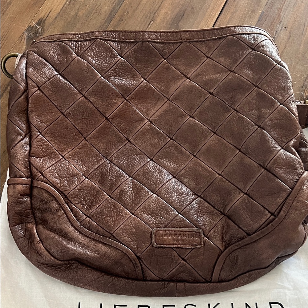 EUC Liebeskind Dark Brown Quilted Shoulder Bag - Picture 11 of 11